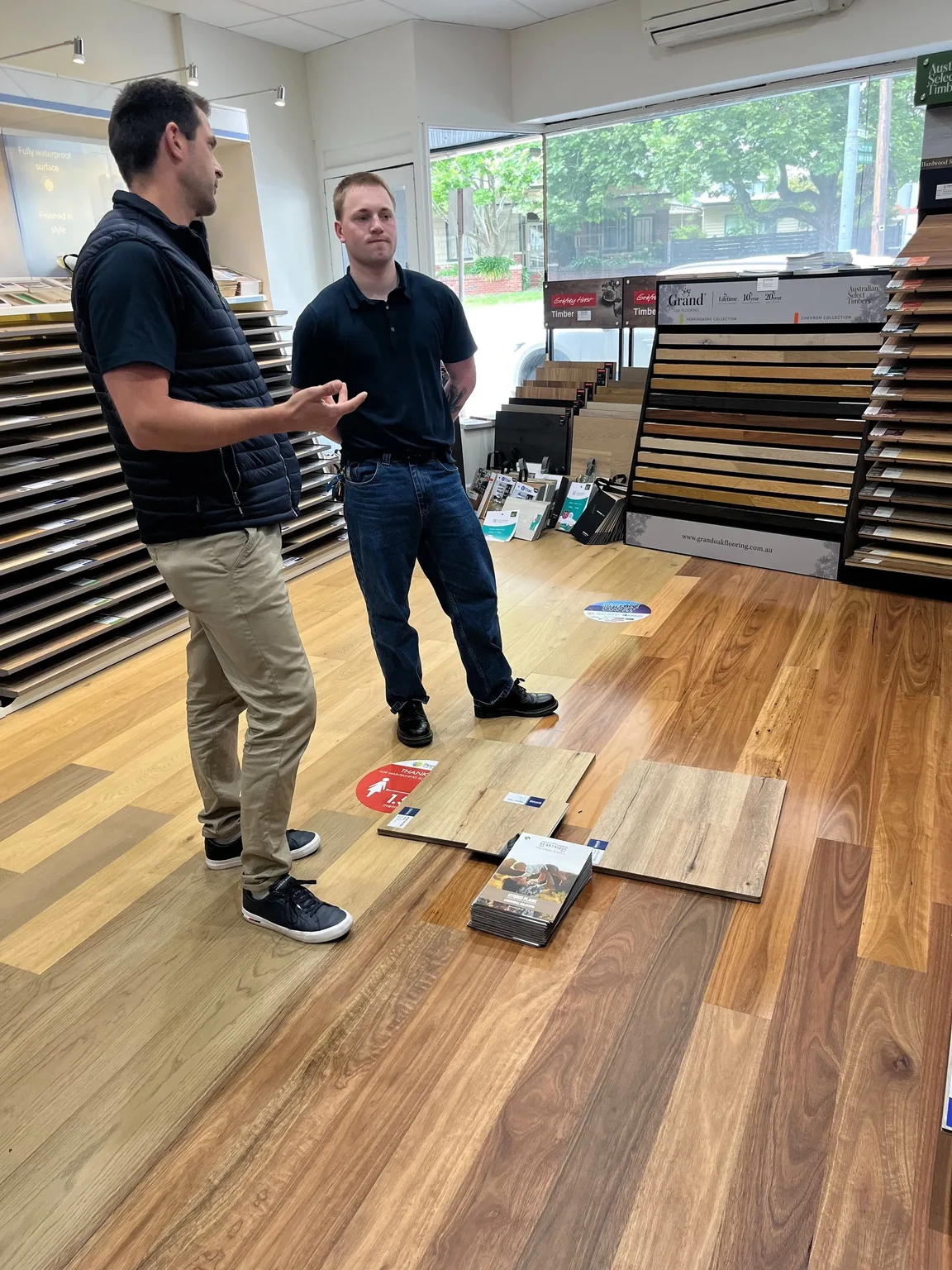 Hybrid timber-look flooring in a Melbourne living space